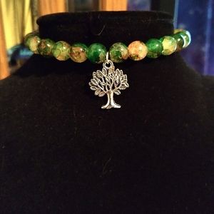 Handmade Tree Charm Bracelet
